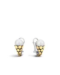 John Hardy | White Dot Earrings | Lyst
