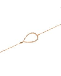 Anne Sisteron - 14kt Yellow Gold Diamond Open Pear Bracelet - Lyst