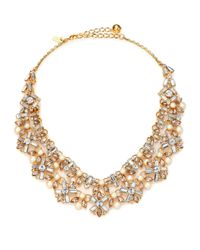 kate spade new york | Metallic Cocktails & Conversation Faux Pearl Statement Necklace | Lyst