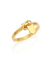 Marc By Marc Jacobs | Metallic Zipper Pull Band Ring | Lyst