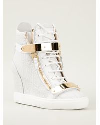 wedge heel trainers