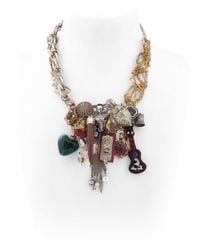 Maria Zureta | Multicolor Multi Pendant & Chain Necklace | Lyst