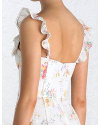 zimmermann belle bustier playsuit