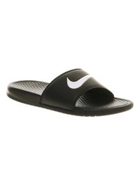 nike benassi slides swoosh