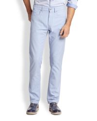 Saks Fifth Avenue | Blue Five-pocket Pastel Pants for Men | Lyst