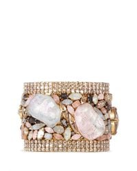Erickson Beamon | Metallic 'marchesa' Iridescent Gemstone Cuff | Lyst