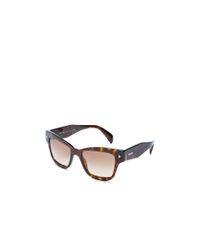 Prada | Brown Conceptual Square Cat Eye Sunglasses | Lyst