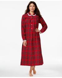 red flannel gown