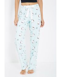 FLORIANA Womens Capri Length Lounge Pants Drawstring Fashion Print Pajama Pants