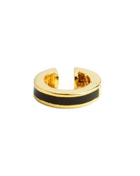 Eddie Borgo | Black Color Ear Cuff In Gold | Lyst