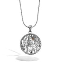 John Hardy | Pink Legends Naga Heritage Round (dia 40mm) Pendant | Lyst