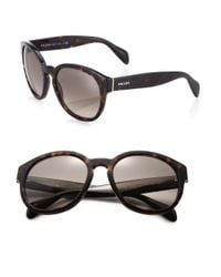Prada | Brown 56mm Square Sunglasses | Lyst