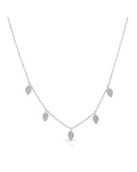 Anne Sisteron - 14kt White Gold Diamond Tessa Necklace - Lyst