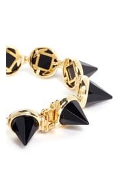 Eddie Borgo | Metallic Faceted Gemstone Cone Bracelet | Lyst