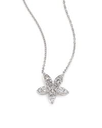 Kwiat | Sunburst Diamond & 18k White Gold Medium Flower Pendant Necklace | Lyst