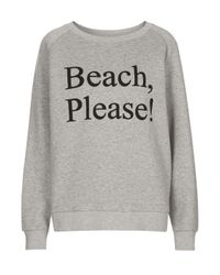 TOPSHOP Gray Beach Please Sweat By Ashish X