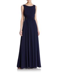 maxi vera shirred wang waist dress midnight