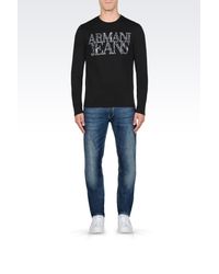 Armani Jeans | Black Print T-shirt for Men | Lyst