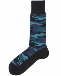 Paul Smith Blue Camouflage Socks for men