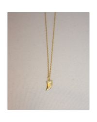 Tai | Metallic Gold Horn Necklace | Lyst
