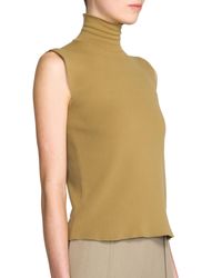Marni | Green Sleeveless Knit Turtleneck | Lyst