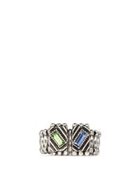Philippe Audibert | Green Loa Square Crystal Elasticated Ring | Lyst