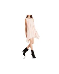 BCBGeneration | Pink Asymmetric Tiered Dress | Lyst