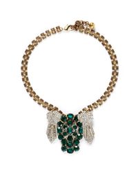 Lulu Frost | Metallic '50 Year Vintage' Crystal Pavé Station Necklace | Lyst