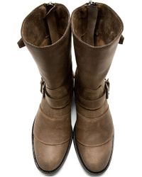 khaki suede boots mens