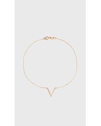 Wwake | Metallic Open Triangle Bracelet | Lyst