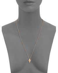 Vita Fede | Pink Mini Thea Crystal Pendant Necklace | Lyst
