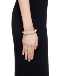 Philippe Audibert | Pink 'elies' Crystal Pyramid Elastic Bracelet | Lyst