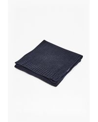 French Connection | Blue Moss Stitch Knitted Scarf for Men | Lyst