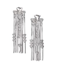 Ca&Lou | Metallic Crystal & Chain Fringe Earrings | Lyst