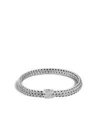 John Hardy | Metallic Diamond Clasp Classic Chain Bracelet | Lyst