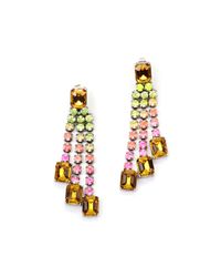 Lulu Frost - Metallic New Handpainted Duchess Earring Topaz - Lyst