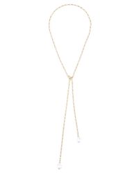 Nicole Miller | Pink Pearl Wrap Necklace | Lyst