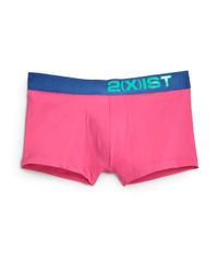 2xist | Pink Electric No Show Trunks for Men | Lyst