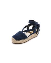 MICHAEL Kors Lilah Lace Up Espadrilles - Navy in Blue - Lyst