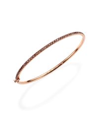 Kwiat | Metallic Brown Diamond & 18k Rose Gold Stacking Bangle Bracelet | Lyst