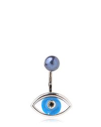 Delfina Delettrez | Blue Eye & Pearl Mono Earring | Lyst