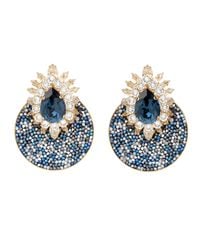 Shourouk | Blue Luna Comet Earrings in Montana | Lyst