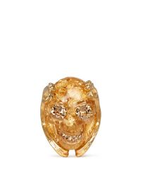 Alexander McQueen | Metallic Plexiglas Skull Ring | Lyst