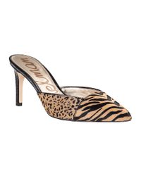Sam Edelman | Multicolor Odelia Mule Pump Leopard Hair Calf | Lyst