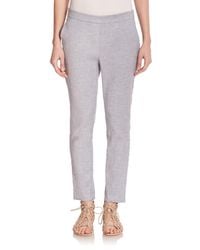 Theory | Blue Thaniel Tierra Stretch-linen Pants | Lyst