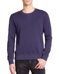 BLK DNM | Blue Dyed Crewneck Sweatshirt for Men | Lyst