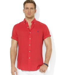 ralph lauren polo button down short sleeve shirts