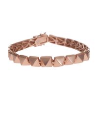 Eddie Borgo | Metallic Small Matte Pyramid Bracelet | Lyst