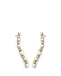 Erickson Beamon | Metallic 'pearly Queen' Pearl Creeper Earrings | Lyst