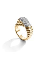 John Hardy | Metallic Overlap Ring | Lyst